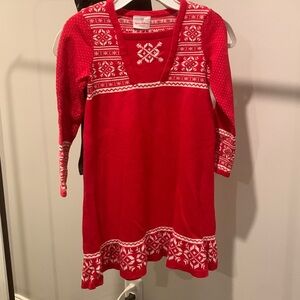 Hanna Anderson Christmas Sweater Dress